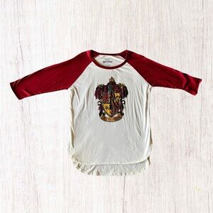 Harry Potter Gryffindor 3/4 Sleeve‎ Shirt Women’s Size XL